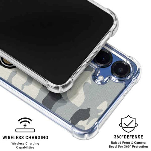 NFL New Orleans Saints Camo Galaxy S25 Plus Clear Case