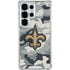 NFL New Orleans Saints Camo Galaxy S25 Ultra Clear Case