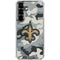 NFL New Orleans Saints Camo Galaxy S26 Plus Clear Case