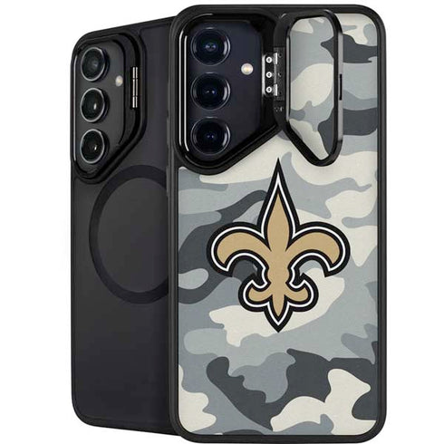 NFL New Orleans Saints Camo Galaxy S26 Plus Kickstand Case