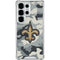 NFL New Orleans Saints Camo Galaxy S26 Ultra Clear Case