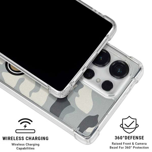 NFL New Orleans Saints Camo Galaxy S26 Ultra Clear Case