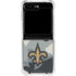 NFL New Orleans Saints Camo Galaxy Z Flip6 Clear Case