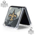 NFL New Orleans Saints Camo Galaxy Z Flip6 Clear Case