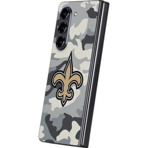 NFL New Orleans Saints Camo Galaxy Z Fold5 5G Skin