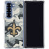 NFL New Orleans Saints Camo Galaxy Z Fold6 Clear Case