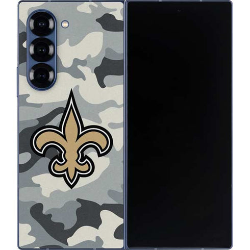 NFL New Orleans Saints Camo Galaxy Z Fold6 Skin
