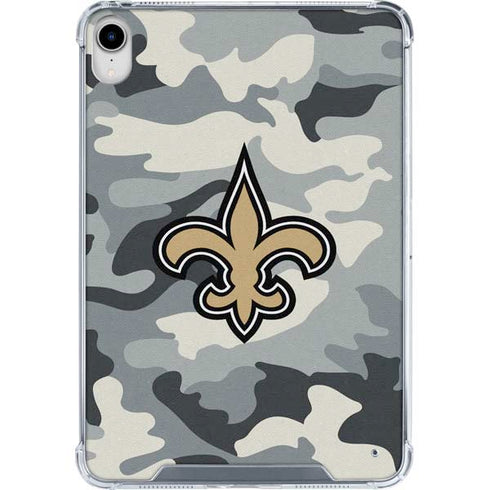 NFL New Orleans Saints Camo iPad 11th Gen (2025) Clear Case