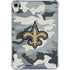 NFL New Orleans Saints Camo iPad 11th Gen (2025) Clear Case