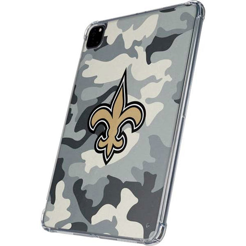 NFL New Orleans Saints Camo iPad Pro 11in (2024) Clear Case