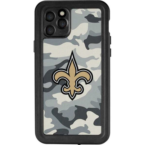 NFL New Orleans Saints Camo iPhone 11 Pro Waterproof Case