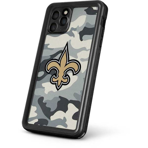 NFL New Orleans Saints Camo iPhone 11 Pro Waterproof Case