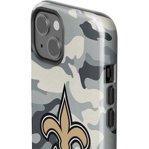 NFL New Orleans Saints Camo iPhone 15 Impact Case
