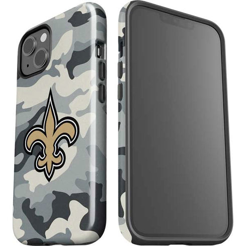 NFL New Orleans Saints Camo iPhone 15 Impact Case