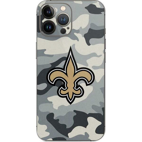 NFL New Orleans Saints Camo iPhone 15 Pro Max Skin