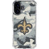 NFL New Orleans Saints Camo iPhone 16 Clear Case