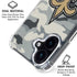 NFL New Orleans Saints Camo iPhone 16 Clear Case