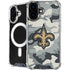NFL New Orleans Saints Camo iPhone 16 MagSafe Case