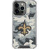 NFL New Orleans Saints Camo iPhone 16 Pro Clear Case