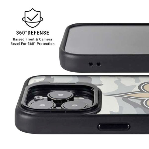 NFL New Orleans Saints Camo iPhone 16 Pro Max Kickstand Case
