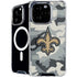 NFL New Orleans Saints Camo iPhone 16 Pro Max MagSafe Case