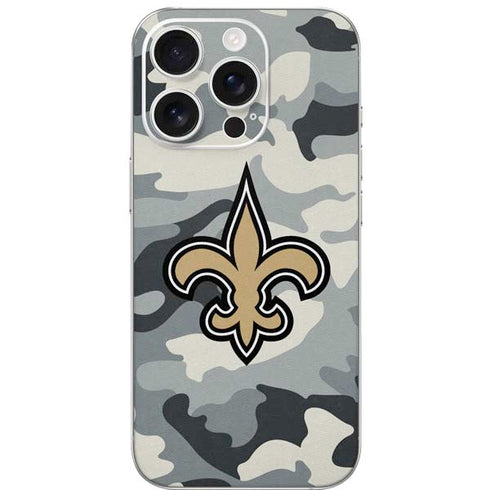 NFL New Orleans Saints Camo iPhone 16 Pro Skin
