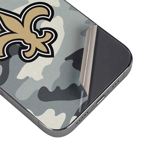 NFL New Orleans Saints Camo iPhone 16 Pro Skin
