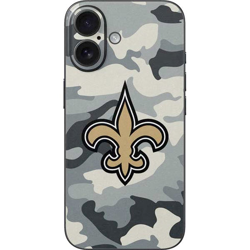 NFL New Orleans Saints Camo iPhone 16 Skin