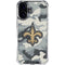 NFL New Orleans Saints Camo iPhone 17 Clear Case