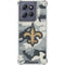 NFL New Orleans Saints Camo Moto G Play 5G (2025) Clear Case