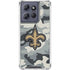 NFL New Orleans Saints Camo Moto G Play 5G (2025) Clear Case