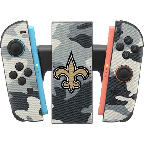 NFL New Orleans Saints Camo Nintendo Switch 2 (2025) Joy-Con Controller Skin