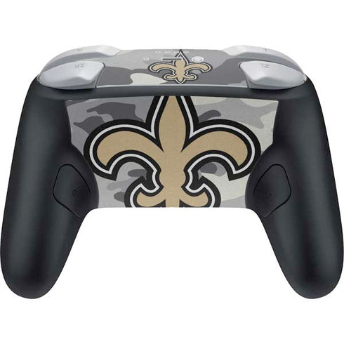 NFL New Orleans Saints Camo Nintendo Switch 2 (2025) Pro Controller Skin