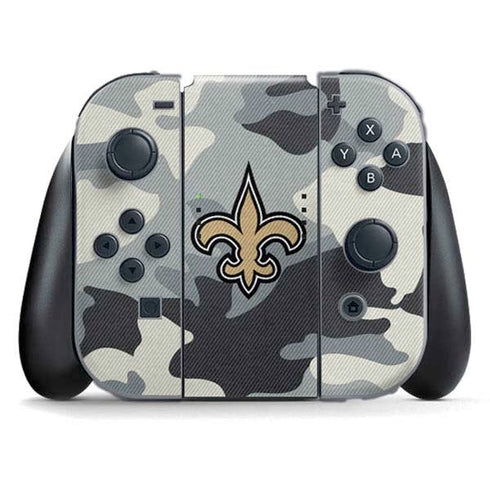 NFL New Orleans Saints Camo Nintendo Skins