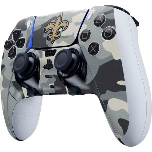 NFL New Orleans Saints Camo PS5 DualSense Edge Pro Controller Skin