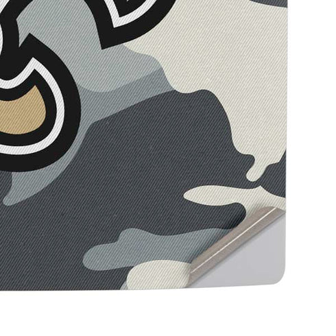 NFL New Orleans Saints Camo PS5 Pro Disk Console Skin
