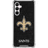 NFL New Orleans Saints Distressed Galaxy A16 5G Clear Case