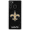 NFL New Orleans Saints Distressed Galaxy A21 Clear Case