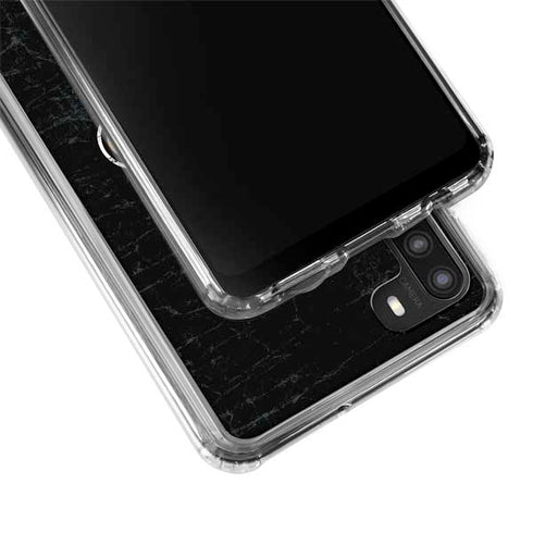 NFL New Orleans Saints Distressed Galaxy A21 Clear Case