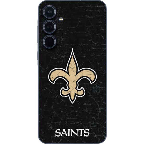 NFL New Orleans Saints Distressed Galaxy A35 5G Skin