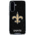 NFL New Orleans Saints Distressed Galaxy A36 5G Clear Case