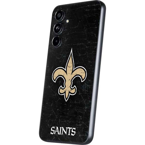NFL New Orleans Saints Distressed Galaxy A54 5G Skin