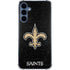 NFL New Orleans Saints Distressed Galaxy A55 5G Clear Case