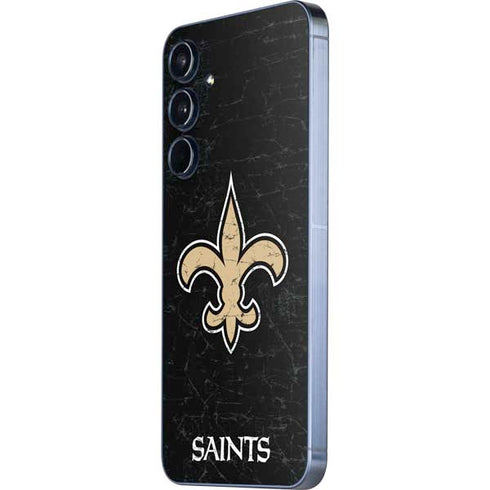 NFL New Orleans Saints Distressed Galaxy A55 5G Skin