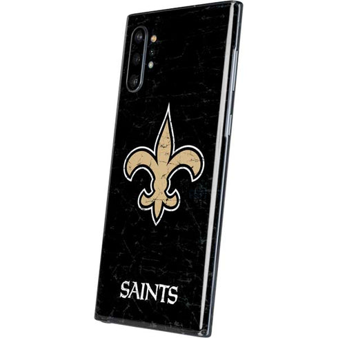 NFL New Orleans Saints Distressed Galaxy Note 10 Plus Skin