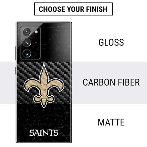 NFL New Orleans Saints Distressed Galaxy Note20 Ultra 5G Skin