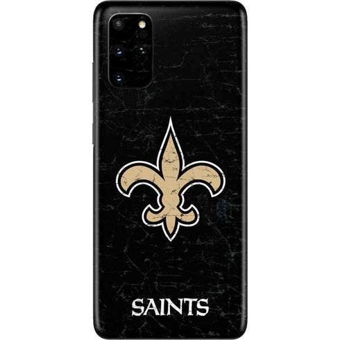 NFL New Orleans Saints Distressed Galaxy S20 Plus Skin