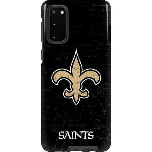 NFL New Orleans Saints Distressed Galaxy S20 Pro Case