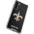 NFL New Orleans Saints Distressed Galaxy S24 FE Clear Case
