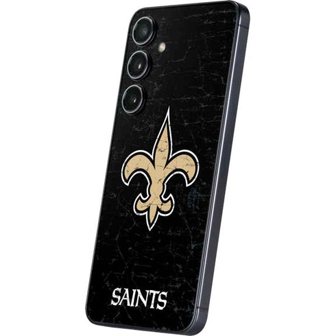 NFL New Orleans Saints Distressed Galaxy S24 Skin